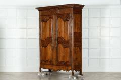 Large 18thC French Carved Walnut Armoire - 3542562