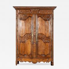Large 18thC French Carved Walnut Armoire - 3543790