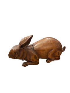 Large 1900s hand craft rabbit box - 4587079