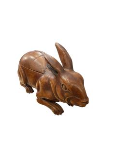 Large 1900s hand craft rabbit box - 4587081