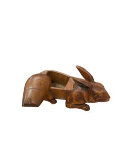 Large 1900s hand craft rabbit box - 4587082