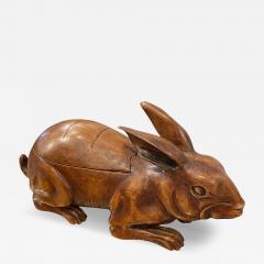 Large 1900s hand craft rabbit box - 4590180