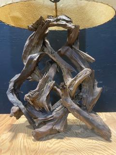 Large 1940s Driftwood Table Lamp - 4456229