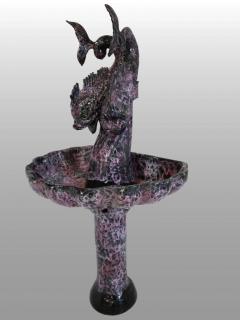 Large 1950s Vallauris enlightening fountain - 915645