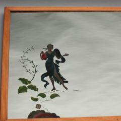 Large 1950th Illuminated Wood Framed Mirror - 4272202