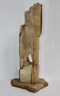 Large 1970s Modernist Stone Abstract Sculpture Signed - 3418072