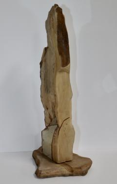 Large 1970s Modernist Stone Abstract Sculpture Signed - 3418073