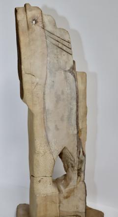 Large 1970s Modernist Stone Abstract Sculpture Signed - 3418078