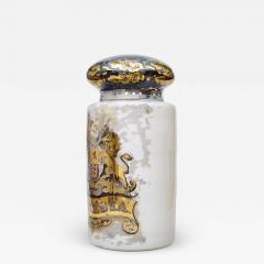 Large 19th C Pharmacy reversed painted Display Dispensing Jar - 1873406
