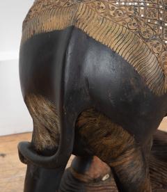 Large 19th Century Anglo Indian Carved Wood Elephant - 4225346