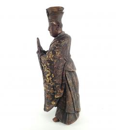 Large 19th Century Carved and Painted Daoist Divinity circa 1840 - 3868337