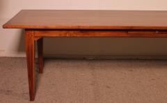 Large 19th Century Cherry Wood Refectory Table With A Width Of 100cm - 3610059