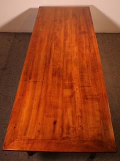 Large 19th Century Cherry Wood Refectory Table With A Width Of 100cm - 3610066