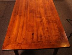 Large 19th Century Cherry Wood Refectory Table With A Width Of 100cm - 3610067