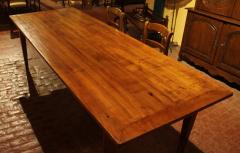 Large 19th Century Cherry Wood Refectory Table With A Width Of 100cm - 3610068