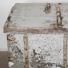 Large 19th Century French Painted Teak Trunk - 3625393