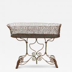 Large 19th Century French Wrought Iron Planter Napoleon III Period - 4483670
