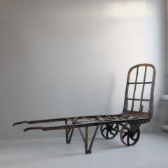 Large 19th Century Iron Barrow Chaise Longue France - 4056949