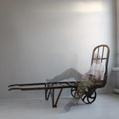 Large 19th Century Iron Barrow Chaise Longue France - 4056950