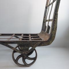 Large 19th Century Iron Barrow Chaise Longue France - 4056951