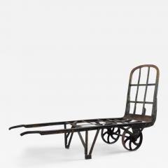 Large 19th Century Iron Barrow Chaise Longue France - 4064224