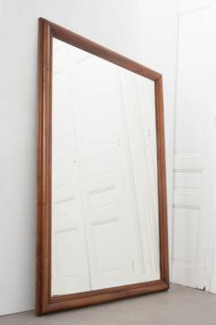 Large 19th Century Provincial Carved Walnut Mirror - 1328982