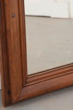 Large 19th Century Provincial Carved Walnut Mirror - 1328984