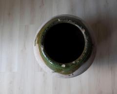 Large 19th Century Spanish Terracotta Storage Jar with Green Glaze - 4282430
