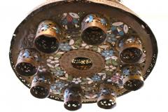 Large 19th Century Syrian Enamel on Copper Lantern - 3275680