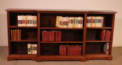 Large 19th Century Walnut Open Bookcase England - 4118330