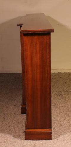 Large 19th Century Walnut Open Bookcase England - 4118334