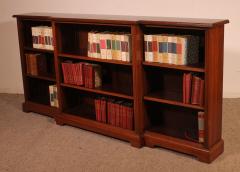 Large 19th Century Walnut Open Bookcase England - 4118335
