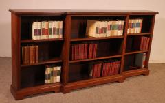 Large 19th Century Walnut Open Bookcase England - 4118337