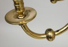 Large 19th c Dutch brass chandelier - 1387212