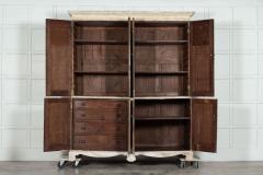 Large 19thC Bleached English Oak Housekeepers Cupboard - 3148438
