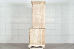 Large 19thC Bleached English Oak Housekeepers Cupboard - 3148443