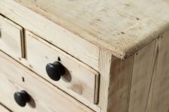 Large 19thC Bleached English Pine Dresser Base - 3158485