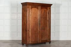 Large 19thC Country House Arched Pine Wardrobe - 2929859