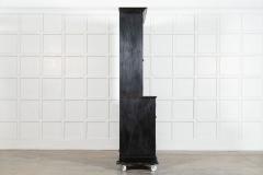 Large 19thC Ebonised English Ash Linen Cupboard - 4131440