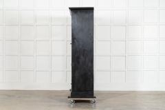 Large 19thC Ebonised Glazed Pine Housekeepers Cabinet - 4393837