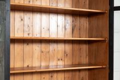 Large 19thC Ebonised Glazed Pine Housekeepers Cabinet - 4393841