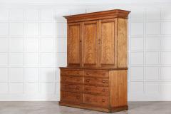 Large 19thC English Ash Housekeepers Cabinet - 2897791