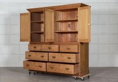 Large 19thC English Ash Housekeepers Cupboard - 2897673