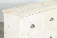 Large 19thC English Bleached Pine Haberdashery Drawers - 3220889