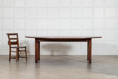 Large 19thC English Cherry Oval Dining Table - 4307087