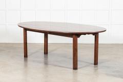 Large 19thC English Cherry Oval Dining Table - 4307094