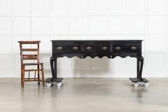 Large 19thC English Ebonised Lacquered Oak Dresser Base - 4270769