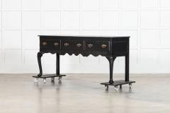 Large 19thC English Ebonised Lacquered Oak Dresser Base - 4270770
