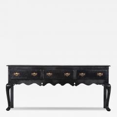 Large 19thC English Ebonised Lacquered Oak Dresser Base - 4276988