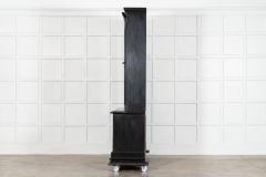 Large 19thC English Ebonised Oak Glazed Bookcase - 4484601